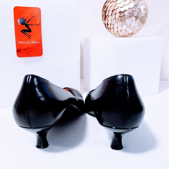 🎉SOLD🎉Salvatore Ferragamo Horse bit Kitten Heels size 5B - Picture 6 of 8